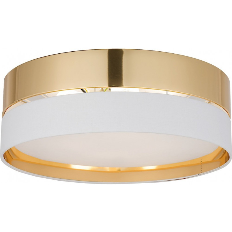 Plafon sufitowy glamour Hilton 45cm złoty z białym TK Lighting