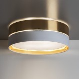 Plafon sufitowy glamour Hilton 45cm złoty z białym TK Lighting