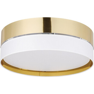 Plafon sufitowy glamour Hilton 45cm złoty z białym TK Lighting