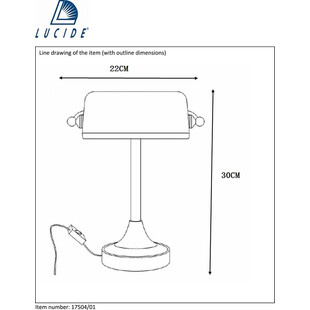 Lampa biurkowa Banker zielona Lucide | Retro design