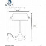 Lampa biurkowa Banker zielona Lucide | Retro design