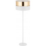 Lampa podłogowa Hilton złota z abażurem | TK Lighting