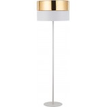 Lampa podłogowa Hilton złota z abażurem | TK Lighting