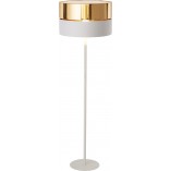 Lampa podłogowa Hilton złota z abażurem | TK Lighting
