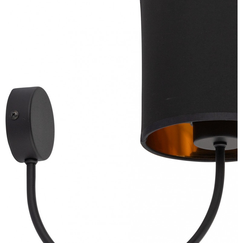 Kinkiet z abażurem Torens czarny TK Lighting