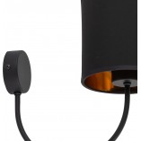 Kinkiet z abażurem Torens czarny TK Lighting