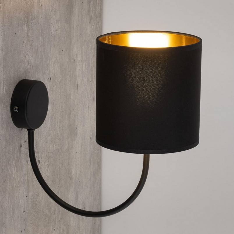 Kinkiet z abażurem Torens czarny TK Lighting