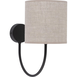 Kinkiet z abażurem Torens szaro-beżowy / czarny TK Lighting