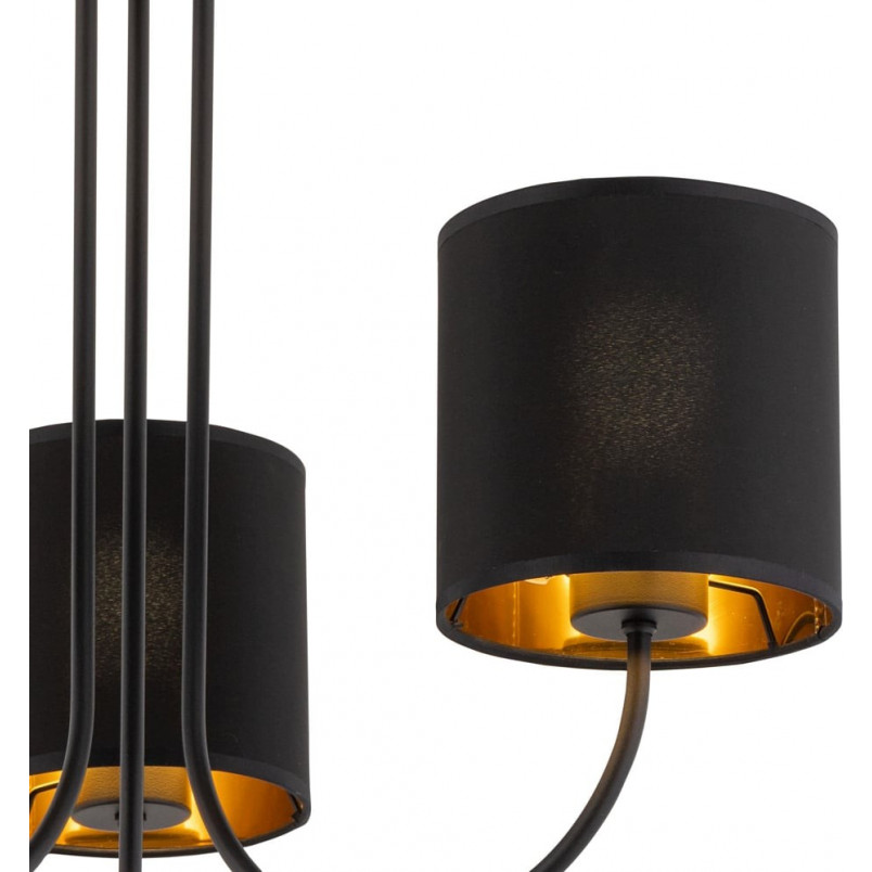 Żyrandol Torens III czarny TK Lighting | Eleganckie oświetlenie