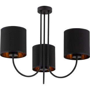 Żyrandol z abażurami Torens III 57cm czarny TK Lighting