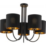 Żyrandol Torens V czarny TK Lighting | Nowoczesny design