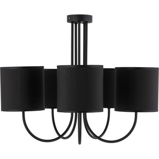 Żyrandol z abażurami Torens V 60cm czarny TK Lighting