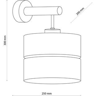 Kinkiet z abażurem drewno Eco | TK Lighting - Salon Lamp