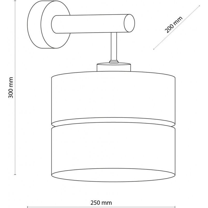 Kinkiet z abażurem drewno Eco | TK Lighting - Salon Lamp