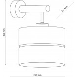 Kinkiet z abażurem drewno Eco | TK Lighting - Salon Lamp