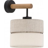 Kinkiet z abażurem drewno Eco | TK Lighting - Salon Lamp