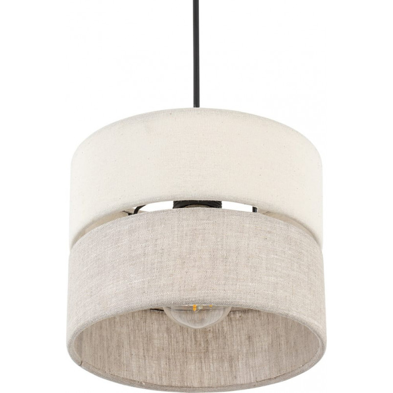 Lampa wisząca Eco | Beżowa, tkanina | TK Lighting