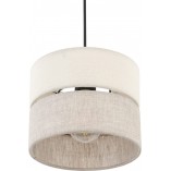 Lampa wisząca Eco | Beżowa, tkanina | TK Lighting