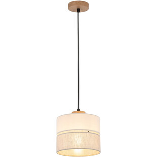 Lampa wisząca z abażurem Eco 20cm szaro-beżowa TK Lighting