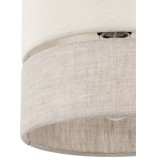Lampa wisząca Eco | Beżowa, tkanina | TK Lighting