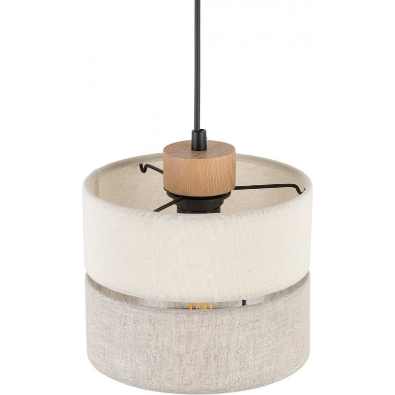 Lampa wisząca Eco | Beżowa, tkanina | TK Lighting