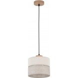 Lampa wisząca Eco | Beżowa, tkanina | TK Lighting
