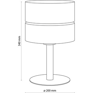 Lampka nocna szaro-beżowa TK Lighting - Rustykalny design