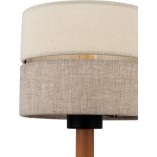 Lampka nocna szaro-beżowa TK Lighting - Rustykalny design