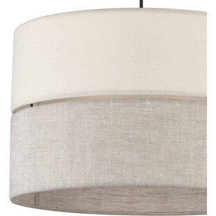 Lampa wisząca z abażurem Eco 38cm szaro-beżowa TK Lighting