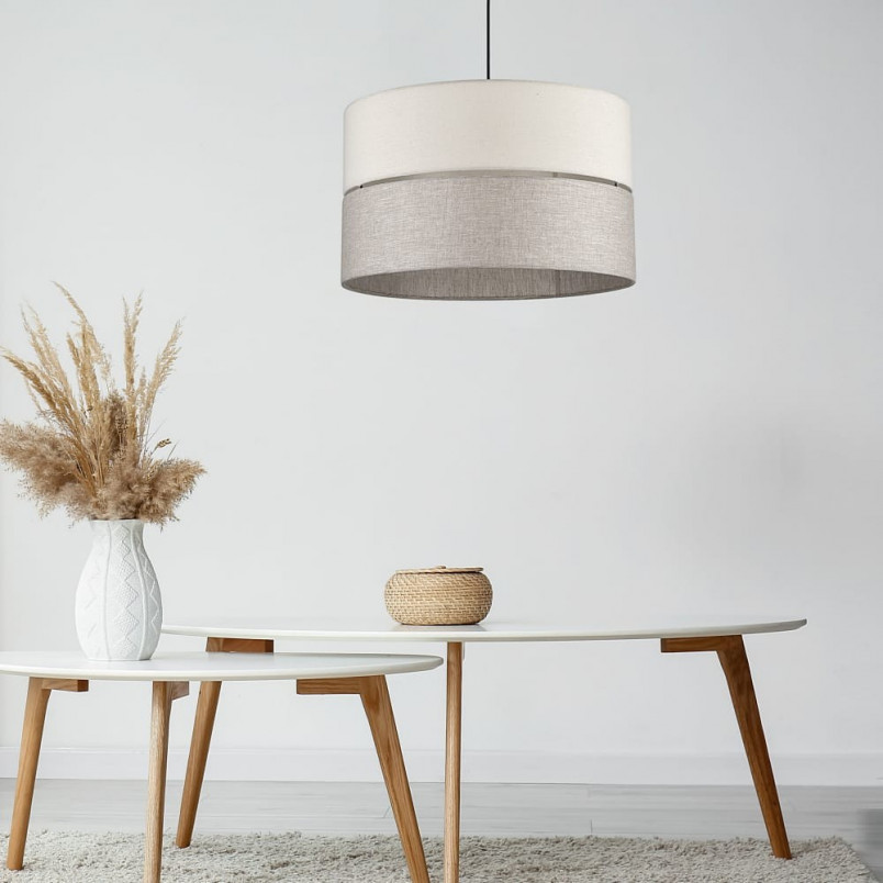 Lampa wisząca Eco | Szaro-beżowa | TK Lighting