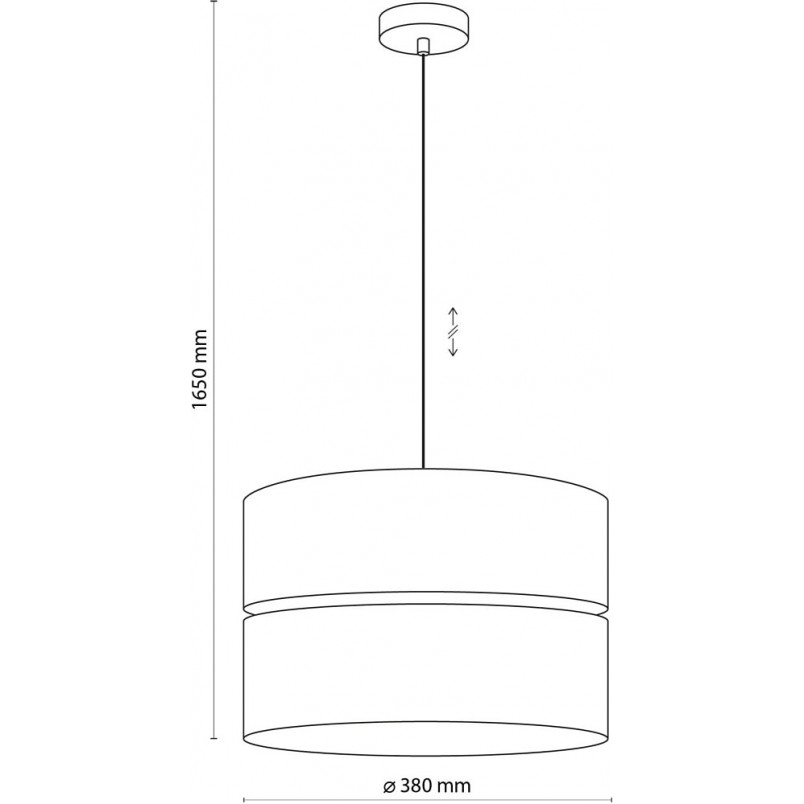 Lampa wisząca Eco | Szaro-beżowa | TK Lighting