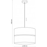 Lampa wisząca Eco | Szaro-beżowa | TK Lighting