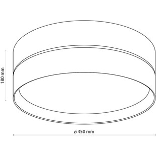 Plafon okrągły Eco | Szaro-beżowy TK Lighting | Kup online