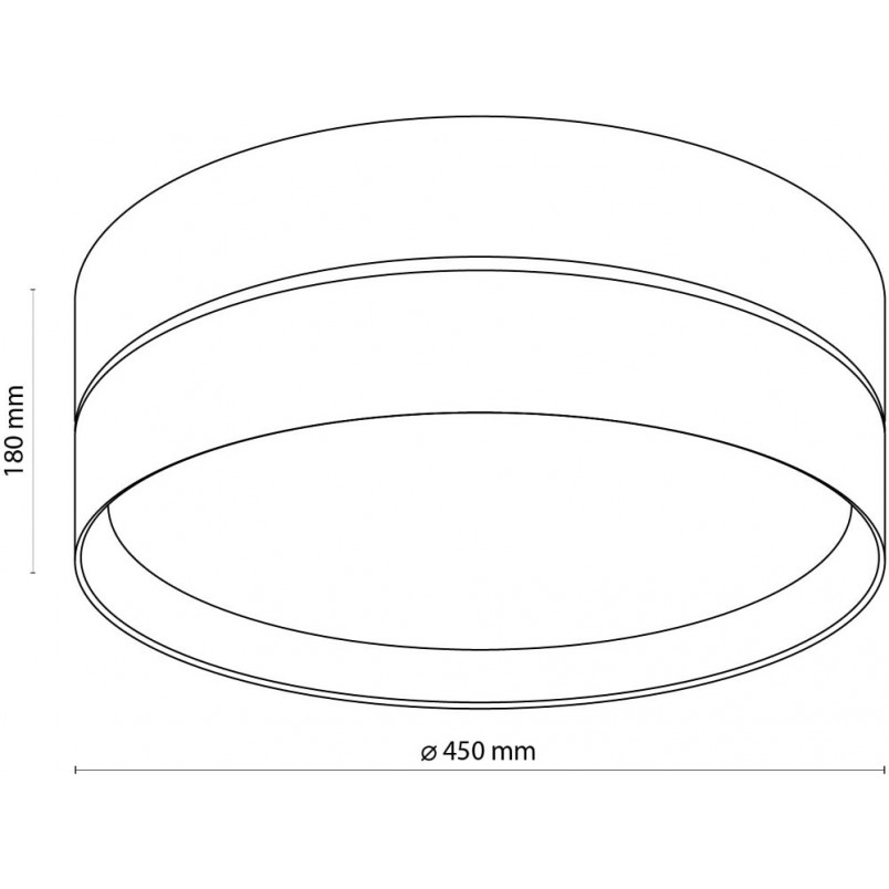 Plafon okrągły Eco | Szaro-beżowy TK Lighting | Kup online