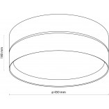 Plafon okrągły Eco | Szaro-beżowy TK Lighting | Kup online