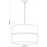 Lampa wisząca Eco szaro-beżowa TK Lighting | Rustalny styl