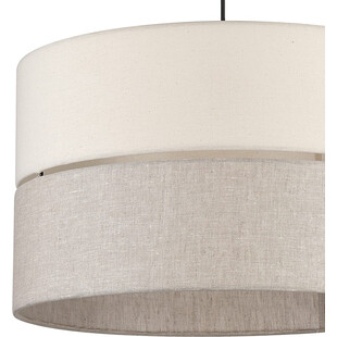Lampa wisząca z abażurem Eco 50cm szaro-beżowa TK Lighting