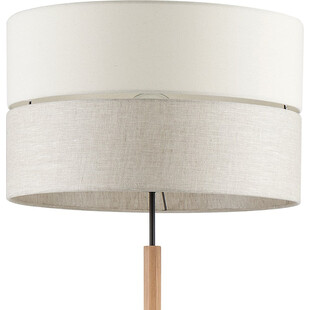 Lampa podłogowa z abażurem Eco 50cm szaro-beżowa TK Lighting