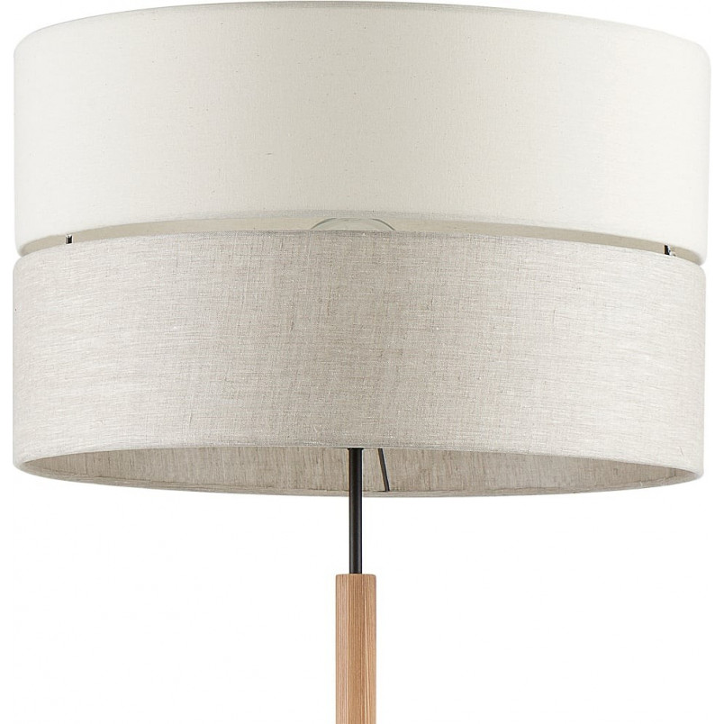 Lampa podłogowa z abażurem Eco 50cm szaro-beżowa TK Lighting