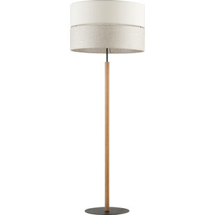 Lampa podłogowa z abażurem Eco 50cm szaro-beżowa TK Lighting