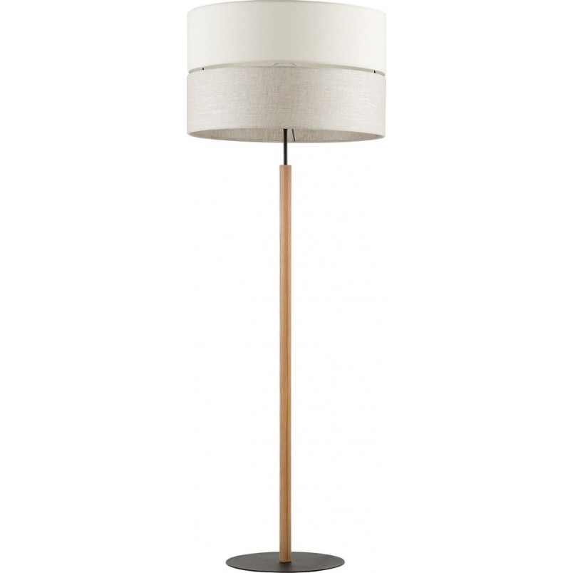 Lampa podłogowa z abażurem Eco 50cm szaro-beżowa TK Lighting