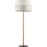 Lampa podłogowa z abażurem Eco 50cm szaro-beżowa TK Lighting