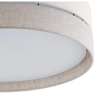 Plafon okrągły z abażurem Eco 60cm szaro-beżowy TK Lighting