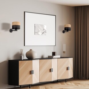Kinkiet Loft Nicol | Ażurowy, Drewno, TK Lighting