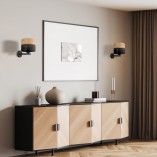Kinkiet Loft Nicol | Ażurowy, Drewno, TK Lighting