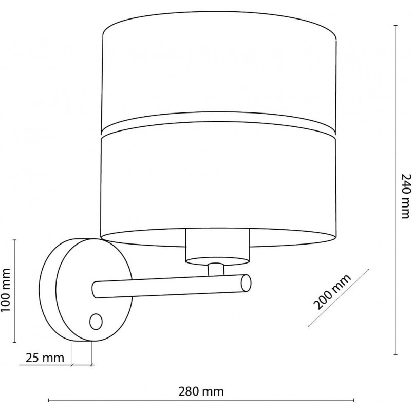 Kinkiet Loft Nicol | Ażurowy, Drewno, TK Lighting