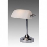 Lampa biurkowa Banker biała Lucide | Styl retro i vintage