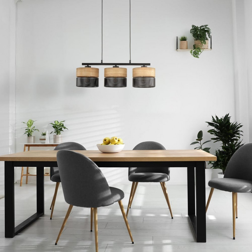 Lampa wisząca drewno Nicol III | TK Lighting - 70cm
