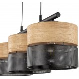 Lampa wisząca drewno Nicol III | TK Lighting - 70cm