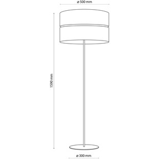 Lampa podłogowa ażurowa z drewnem Nicol czarna TK Lighting